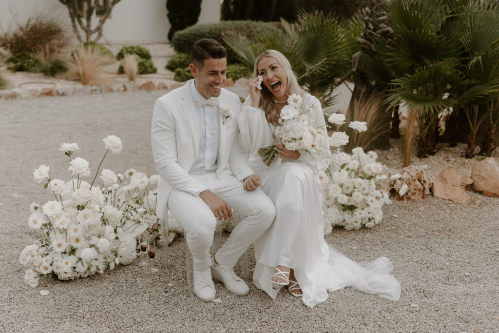 Hochzeitspaar bei der Zeremonie auf Mallorca