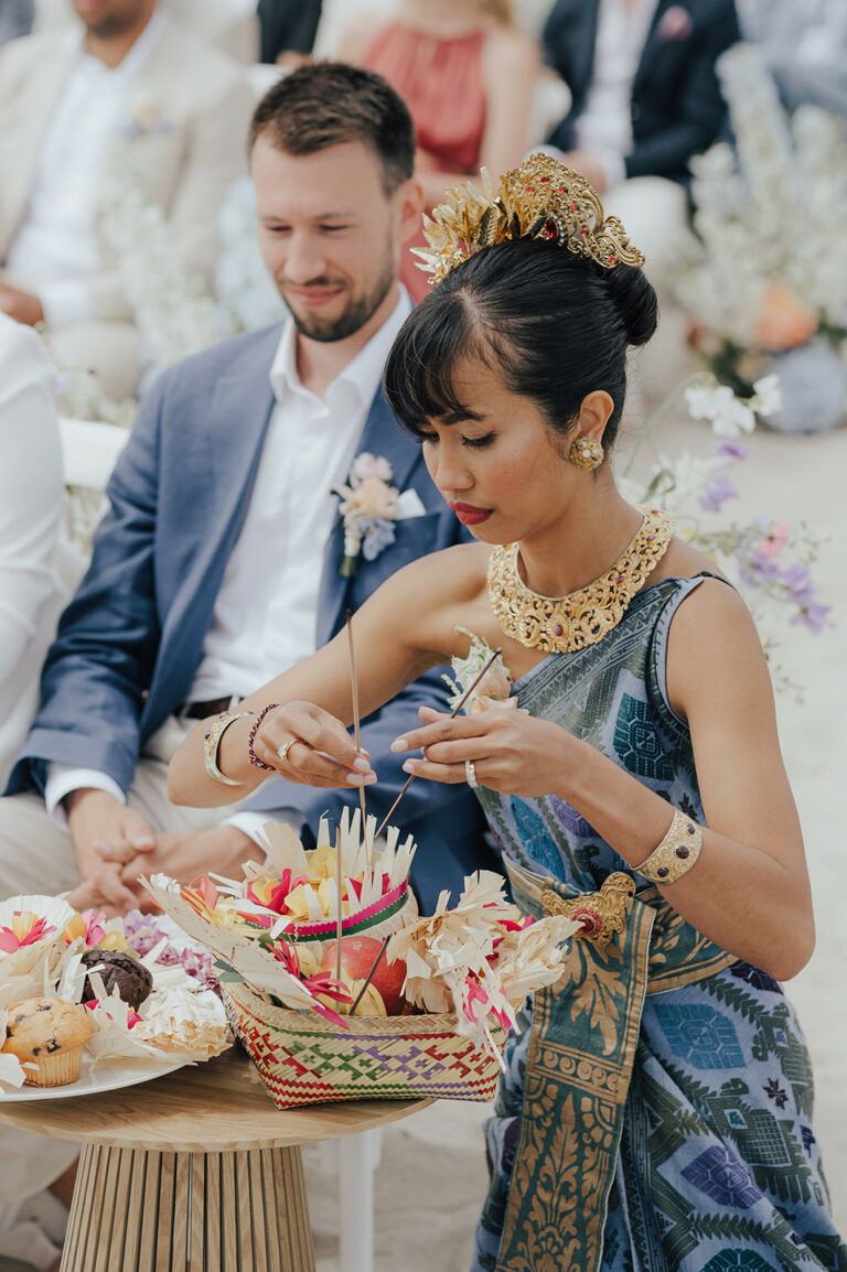 Balinesin Zeremonie Hochzeit